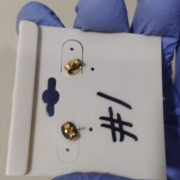 Women's Polished Gold-tone Off-White Long Beads Design Drop Dangle Earrings, #1 - Picture 4 of 4